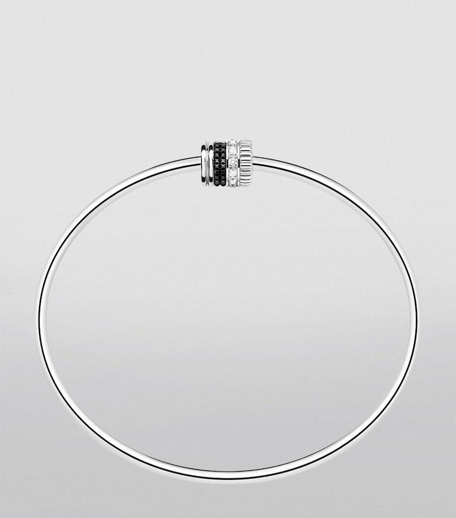 Boucheron white gold diamond bangle, imported from the UK