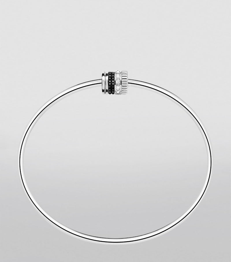 Boucheron white gold diamond bangle, imported from the UK