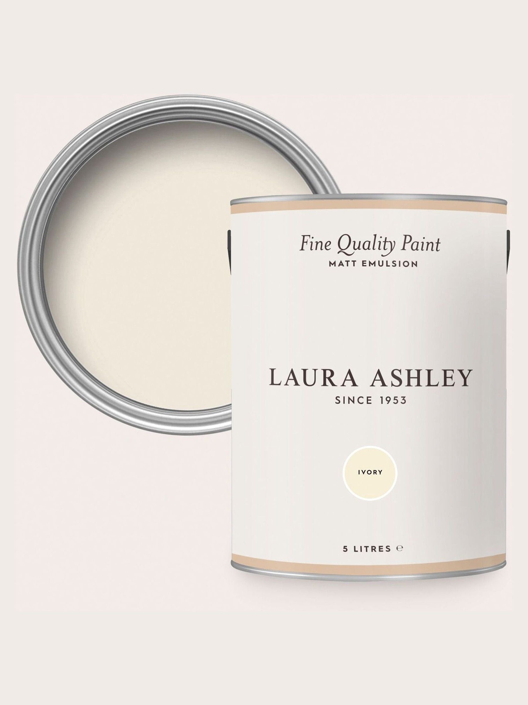 Laura Ashley Dove Grey White Matt Emulsion Paint 2.5L
