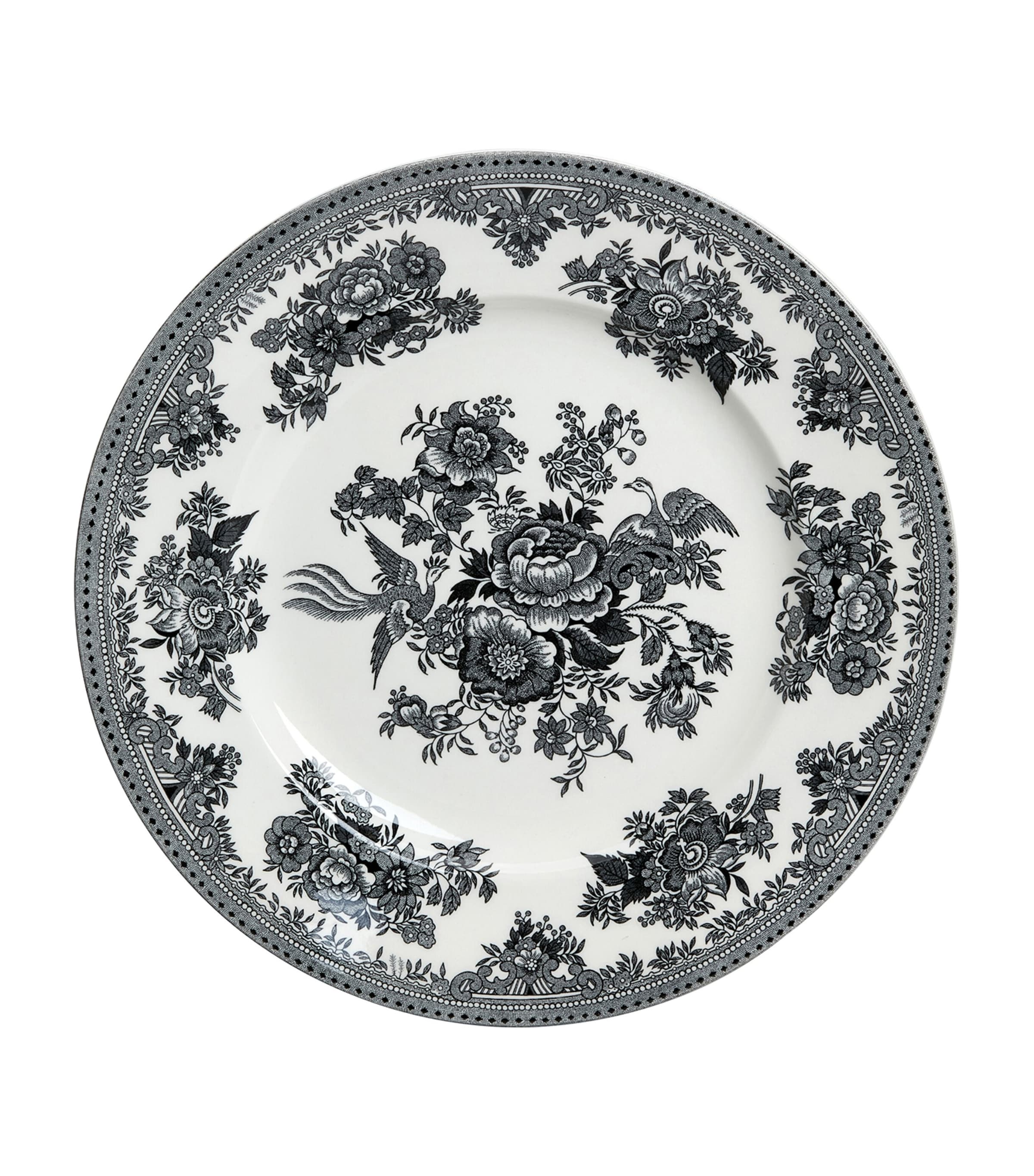 Burleigh Asiatic Pheasants plates set of four, 25cm diameter - British product