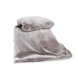 Deyongs Alaska Faux Fur Throw Silver GOODS M&S   