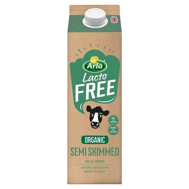 Arla LactoFREE Organic Semi Skimmed Milk Drink    1L GOODS M&S   