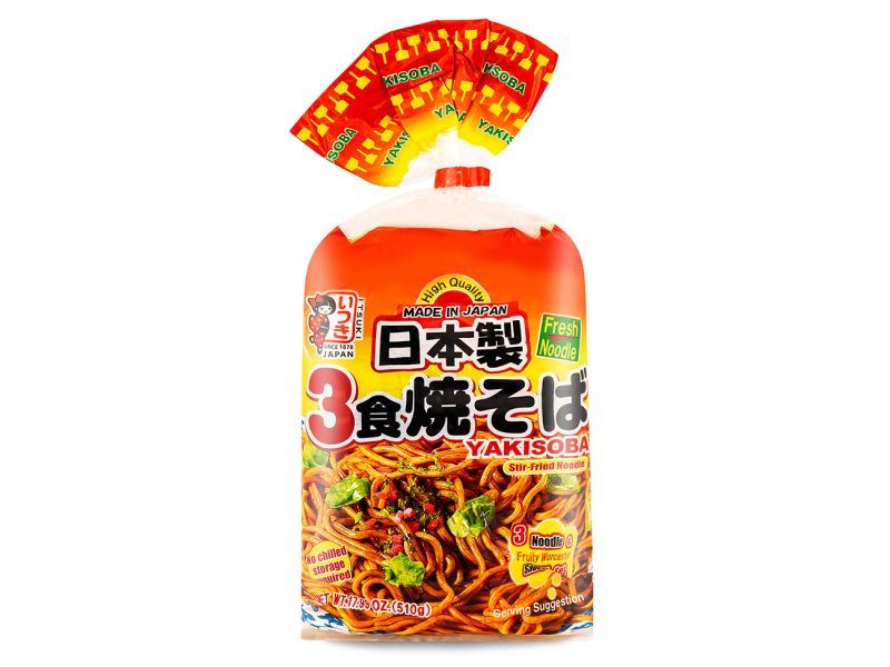 Itsuki Yakisoba stir fried noodles 3-pack, UK version