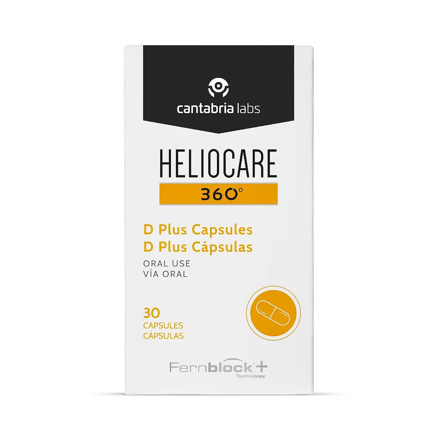 Heliocare 360 capsules food supplement 30 count, imported from the UK
