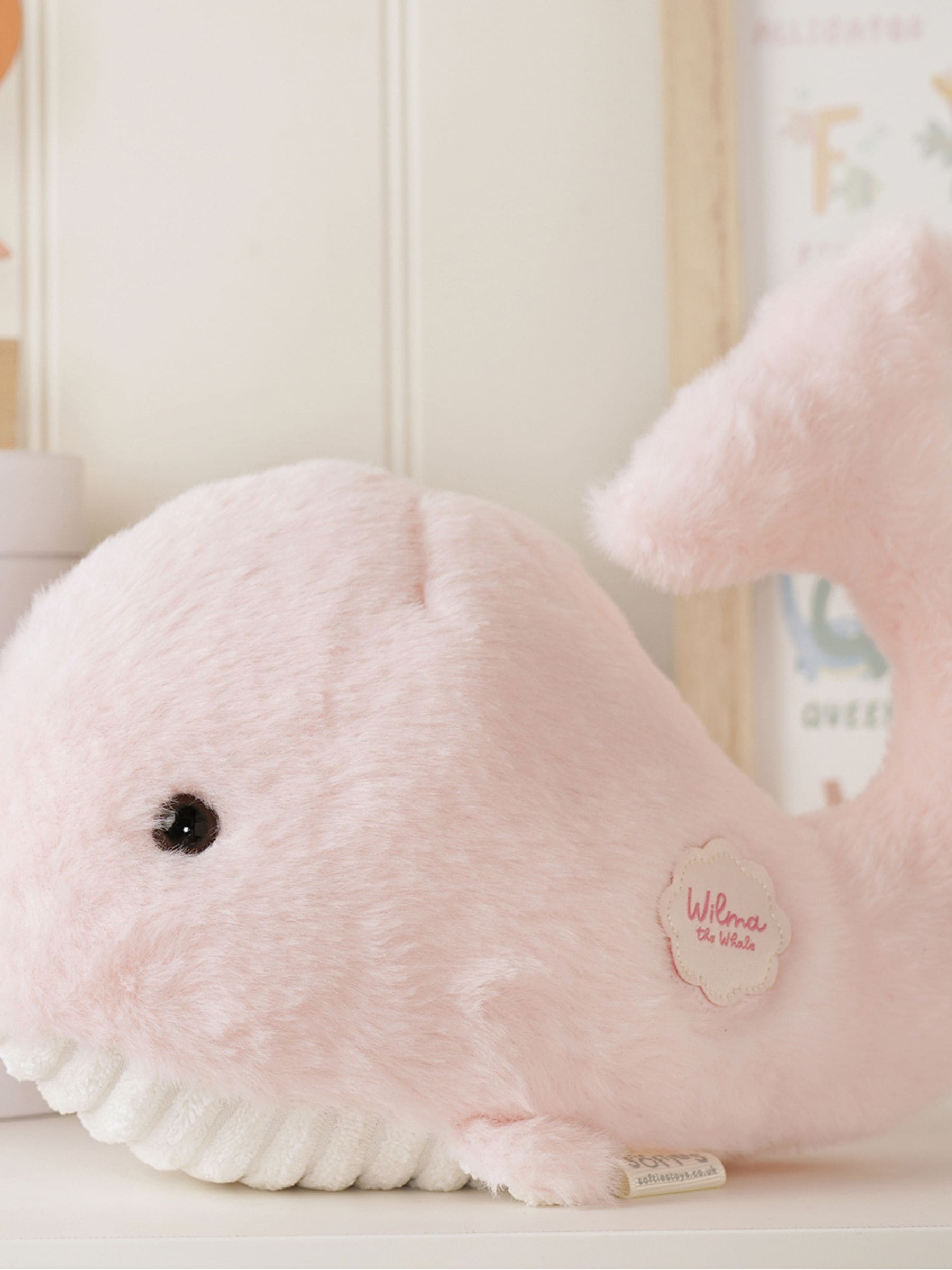 Widdop Wilma plush whale toy 16cm (British brand)