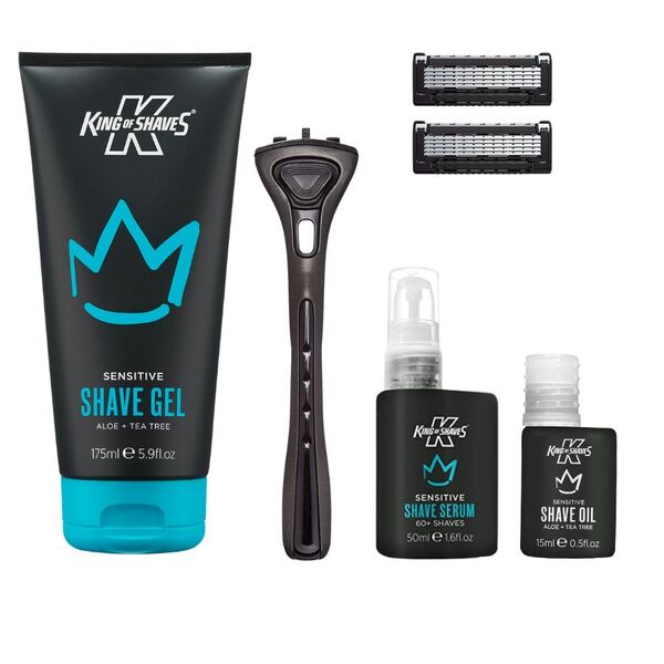 King of Shaves shaving set for sensitive skin, UK version