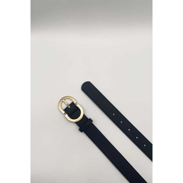 SVNX gold metal buckle black belt, imported from the UK