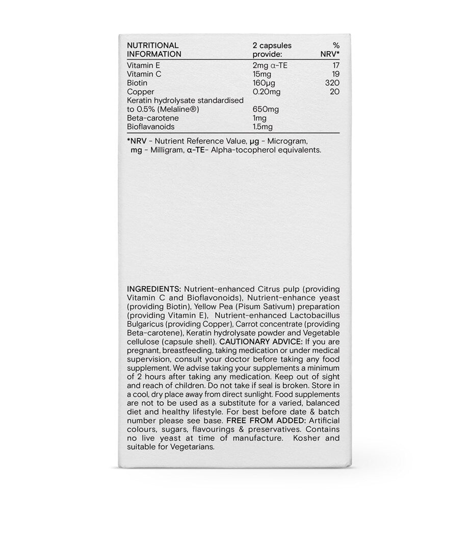 Wild Nutrition Food-Grown Natural Glow skin supplement capsules 60 capsules (British brand)