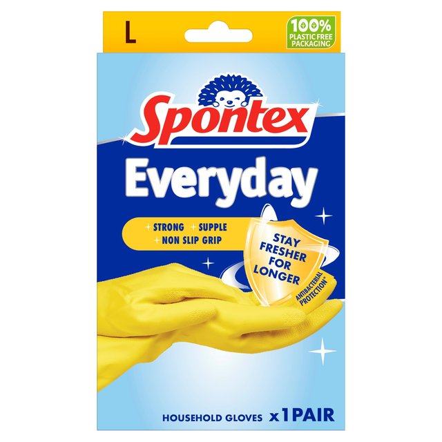 Spontex Everyday Protect Rubber Gloves Large   1pair GOODS M&S   