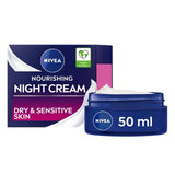 NIVEA Face Moisturiser Night Cream for Dry & Sensitive Skin    50ml GOODS M&S   