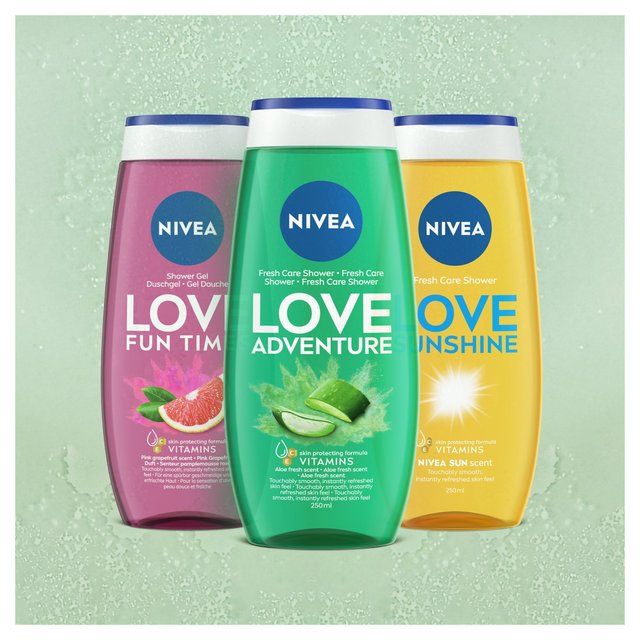 NIVEA Shower Gel LOVE Green Adventure Aloe Vera Body Wash   250ml GOODS M&S   