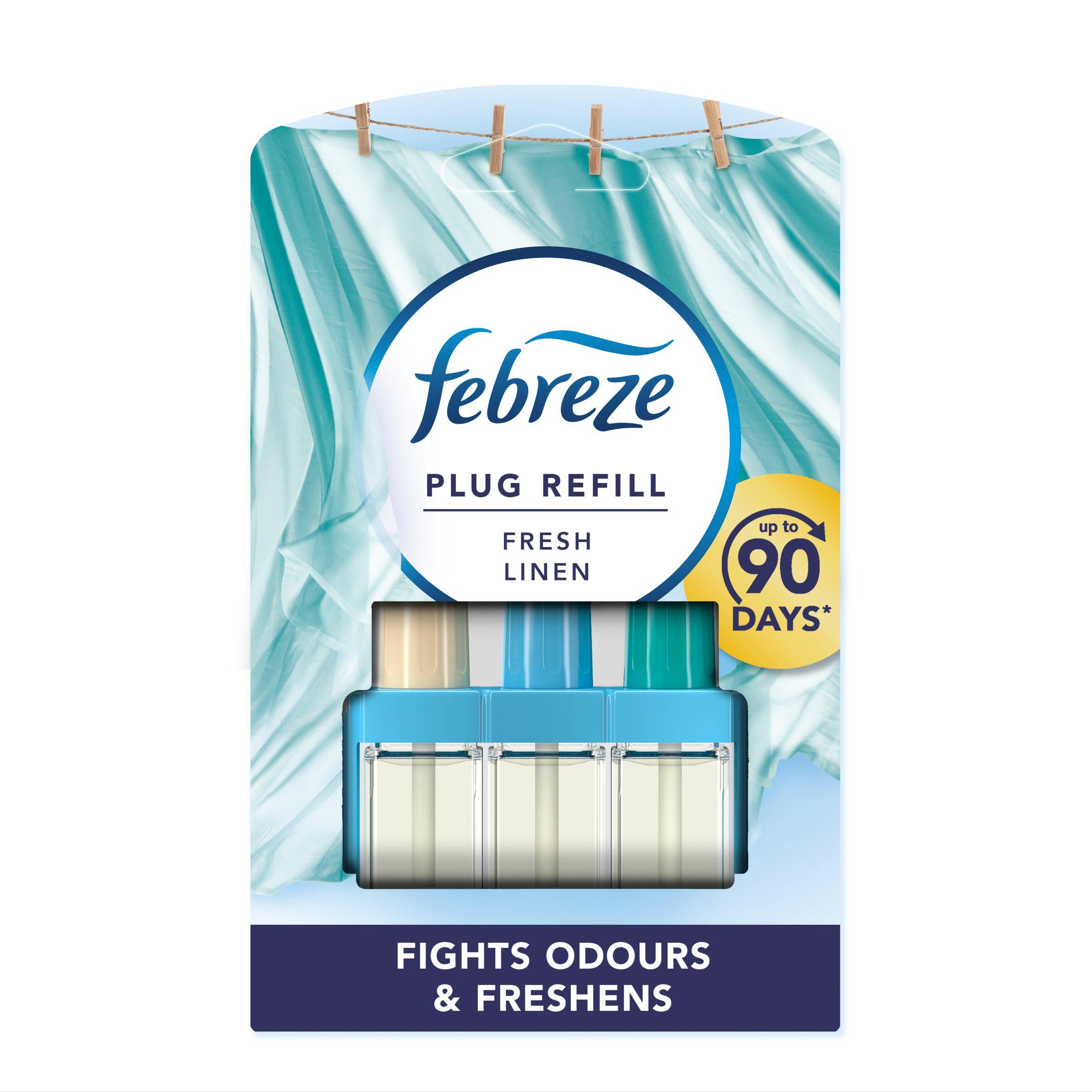 Febreze 3Volution Air Freshener Plug In Refill Fresh Linen 20ml GOODS Sainsburys   