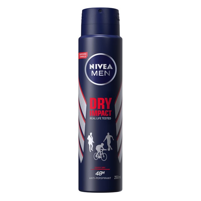 NIVEA MEN Dry Impact Anti-Perspirant Deodorant Spray   250ml