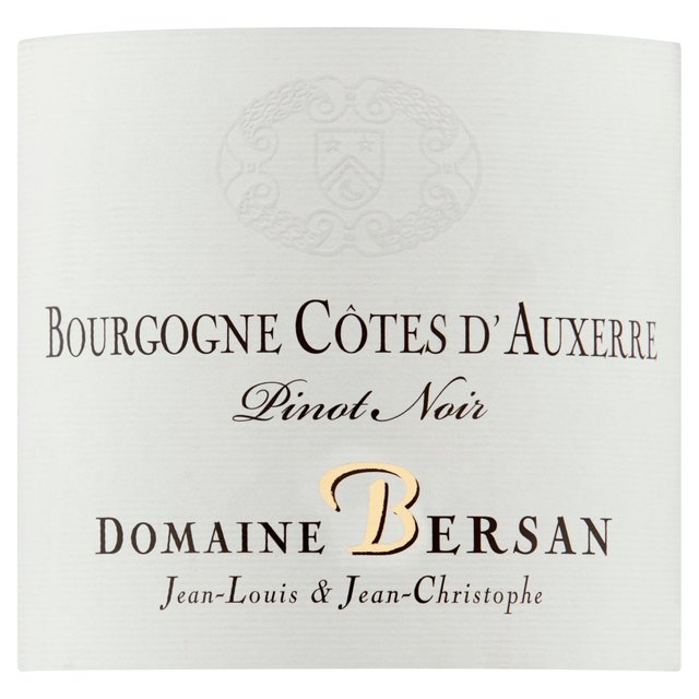 Domaine Bersan Pinot Noir Cotes d'Auxerre   75cl