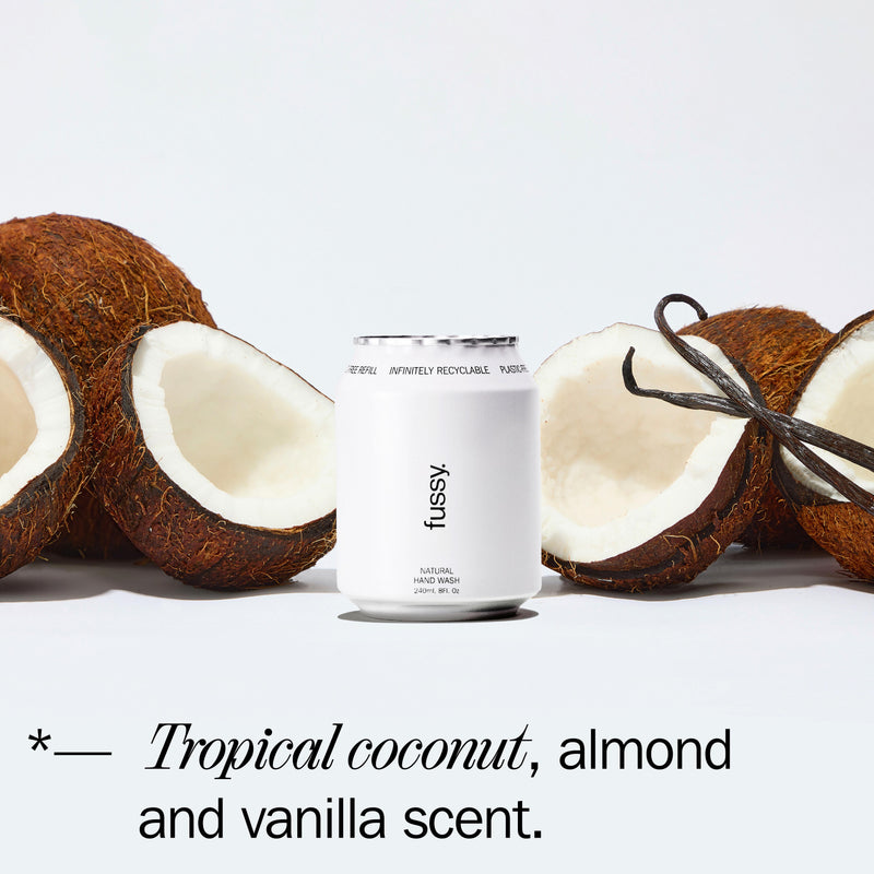 Fussy Coconut Milk natural hand wash refill 240ml - British product
