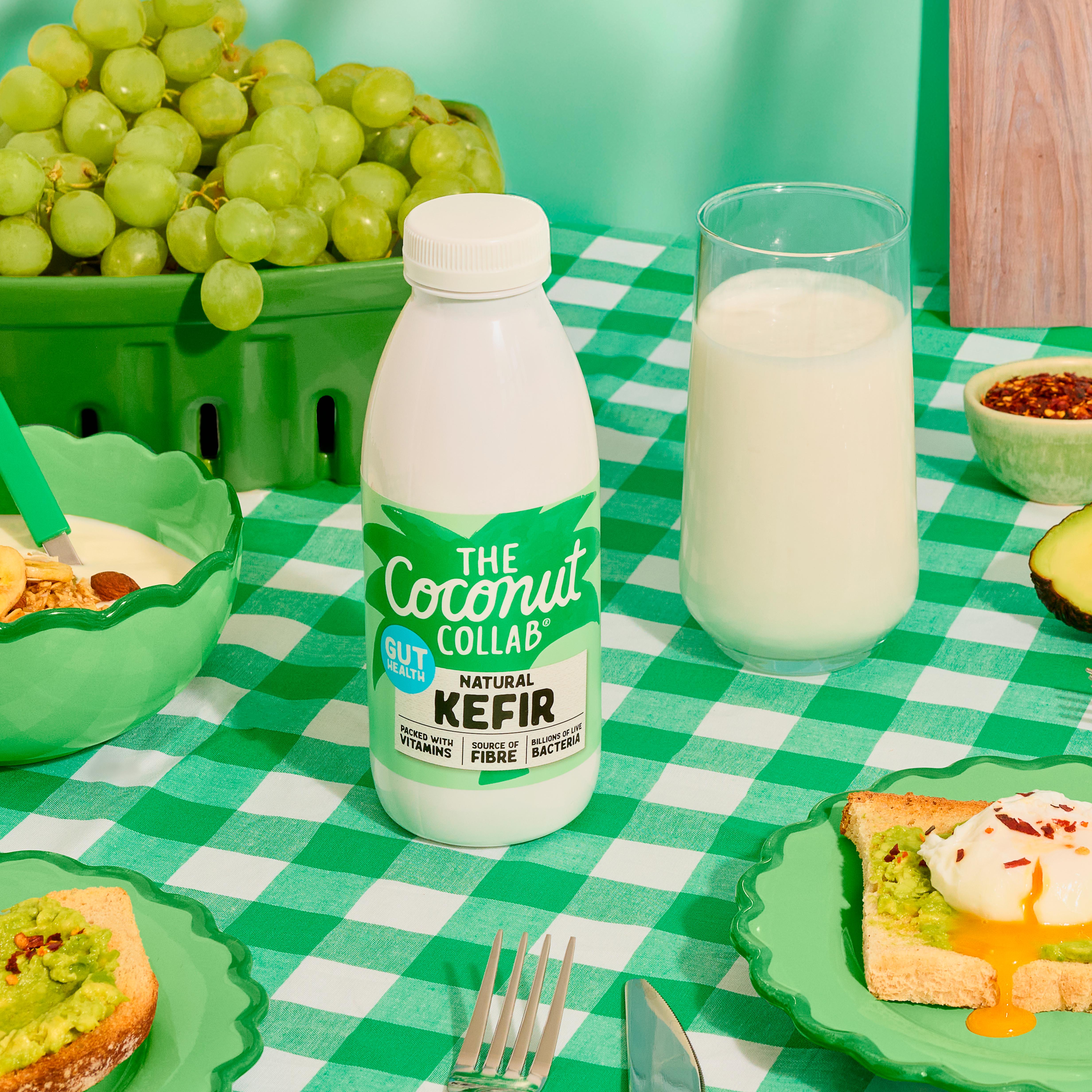 The Coconut Collab coconut kefir 500ml, imported from the UK