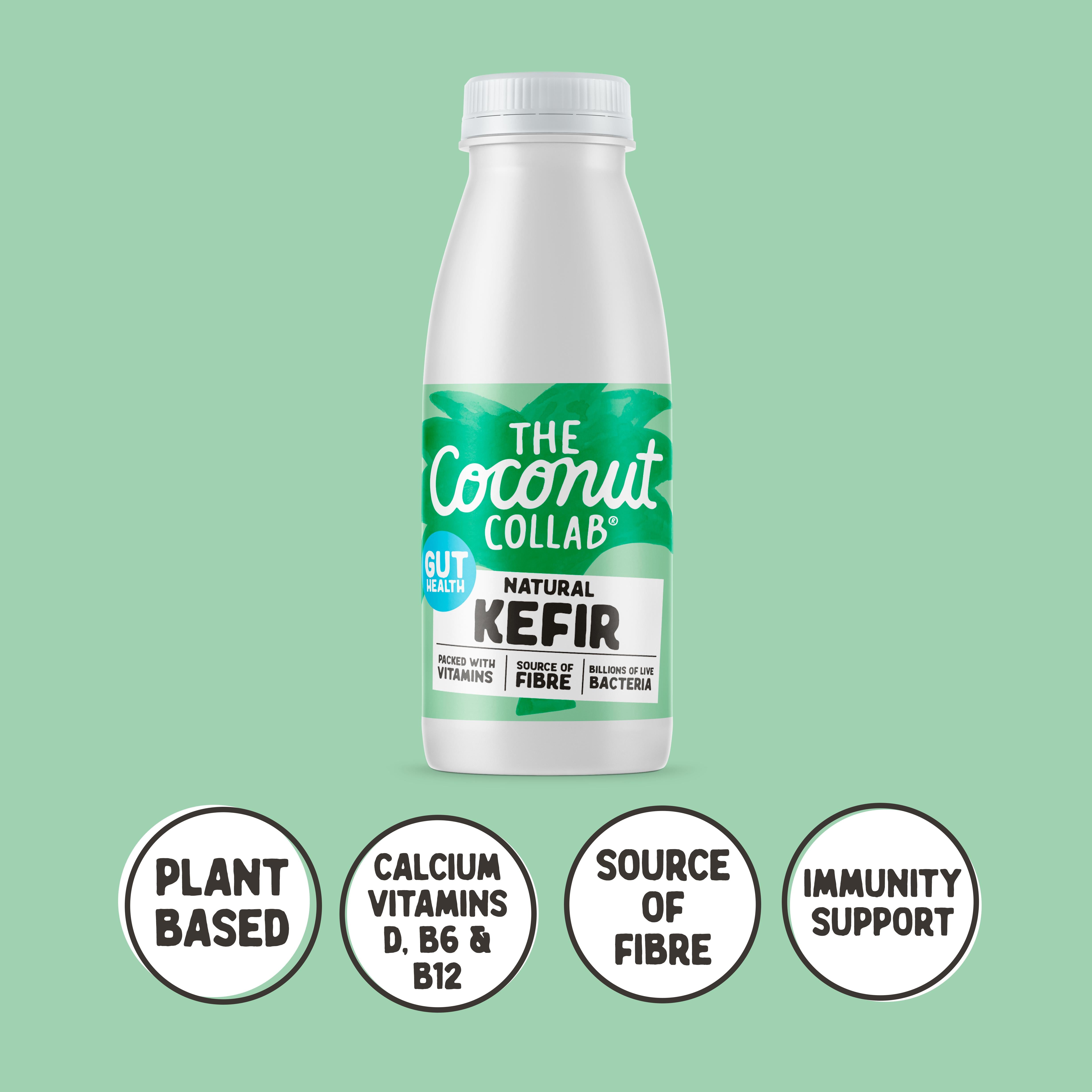 The Coconut Collab coconut kefir 500ml, imported from the UK