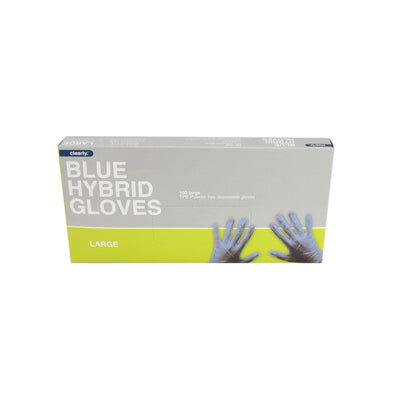 Costco UK Clearly Professional Blå Hybridhansker Medium Pakke med 100- Kjøp online hos McGrocer
