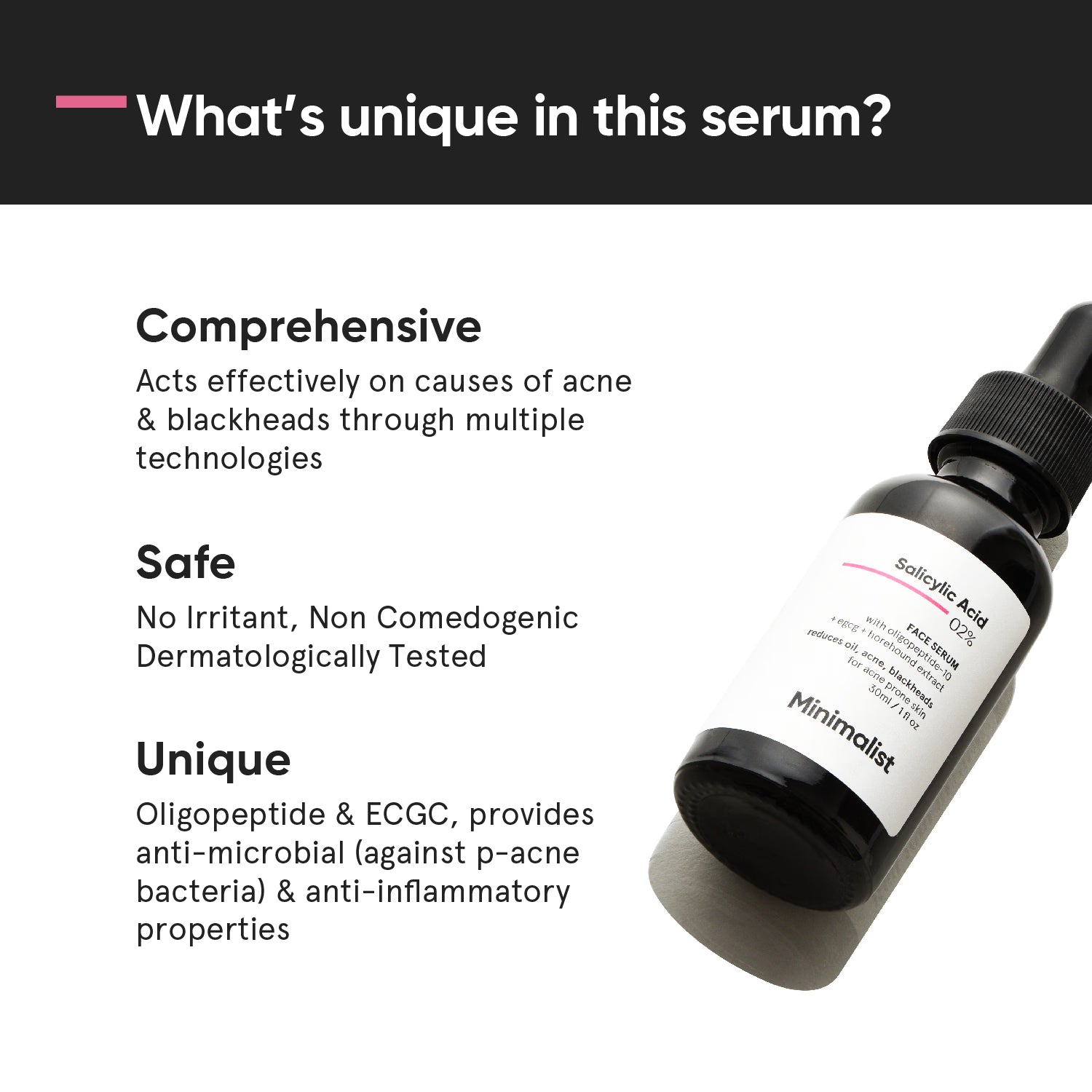 Minimalist salicylic acid 2% face serum 30ml, UK version