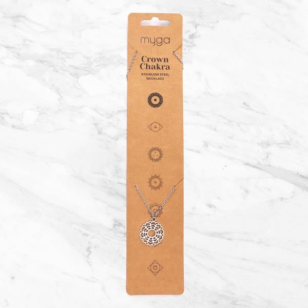 Myga Crown Chakra necklace 43cm, UK version