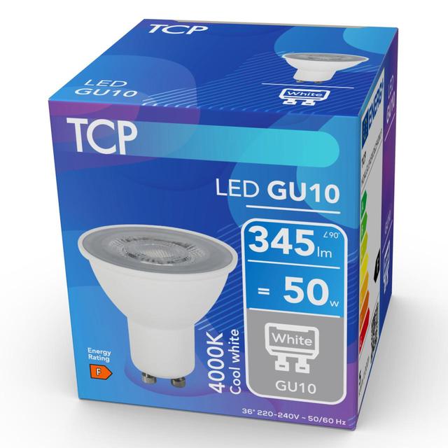 TCP Spotlight Cool White GU10 50W Light Bulb GOODS M&S   