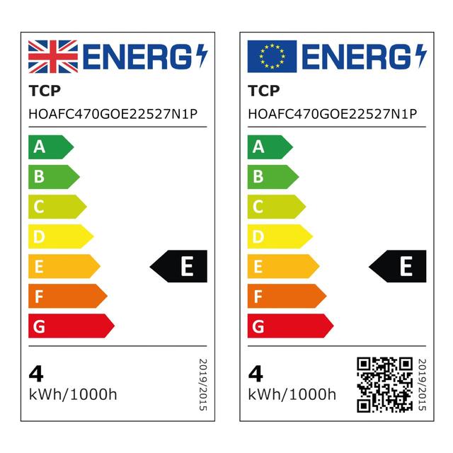 TCP Candle LED Coated Screw 40W Light Bulb GOODS M&S   