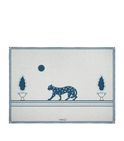 Harrods Cartier Merino Wool-Cashmere Panthère de Cartier Blanket 190cm x 140cm- Buy online at McGrocer