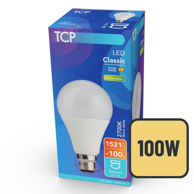 TCP Dimmable Warm White Bayonet 100W Light Bulb GOODS M&S   