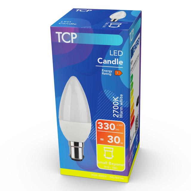 TCP Candle Small Bayonet 30W Light Bulb GOODS M&S   