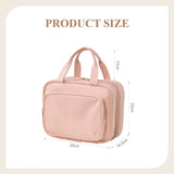 Livingandhome hanging PU leather toiletry bag, imported from the UK