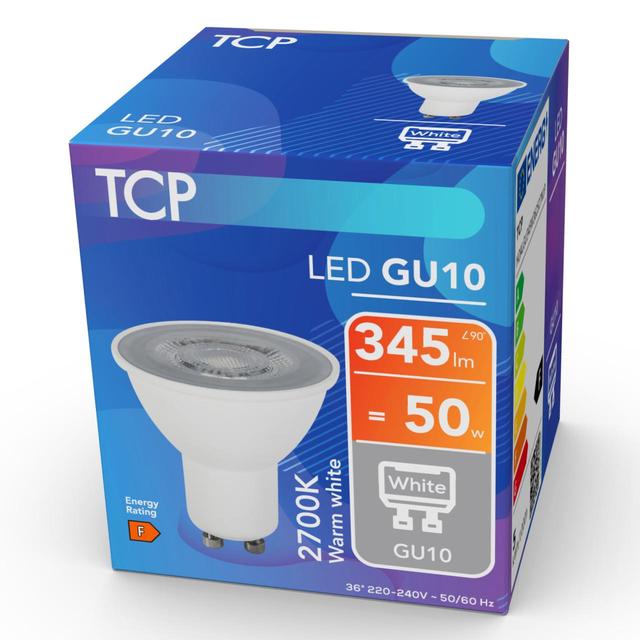 TCP Spotlight Warm White GU10 50W Light Bulb GOODS M&S   