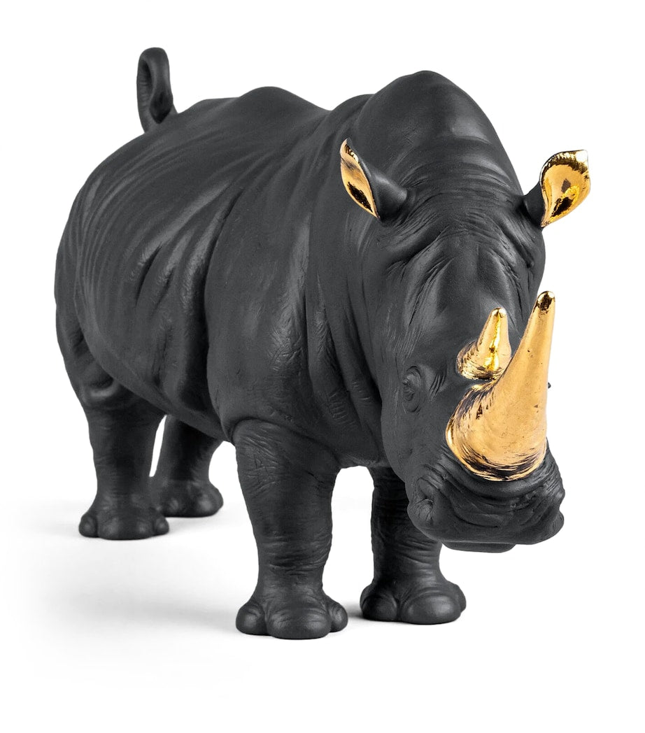 Lladró porcelain rhino figurine, UK version