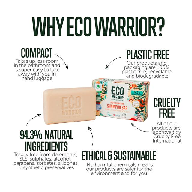 Eco Warrior Shampoo Bar   100g GOODS M&S   