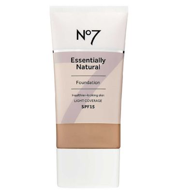 No7 Essentially Natural Foundation SPF15 40ml GOODS Boots warm beige  