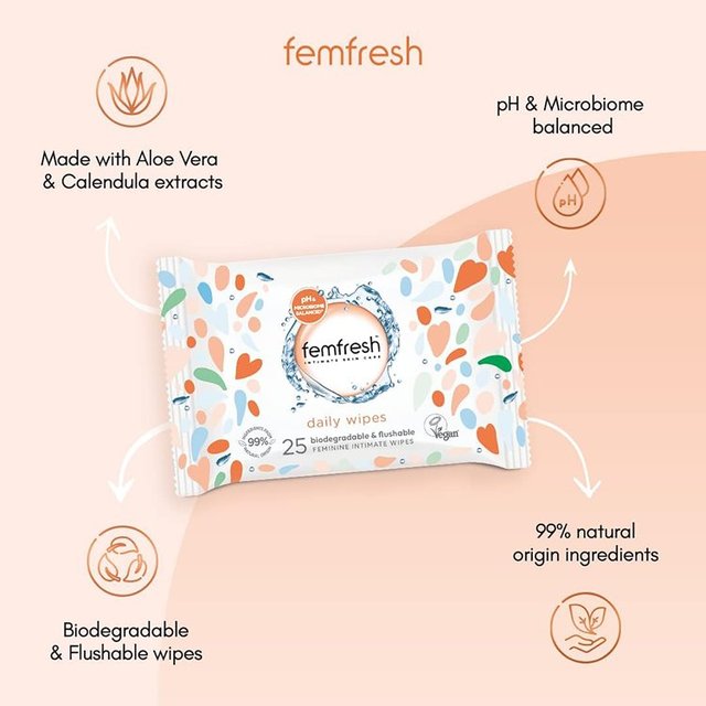 Femfresh Wipes   25 per pack GOODS M&S   