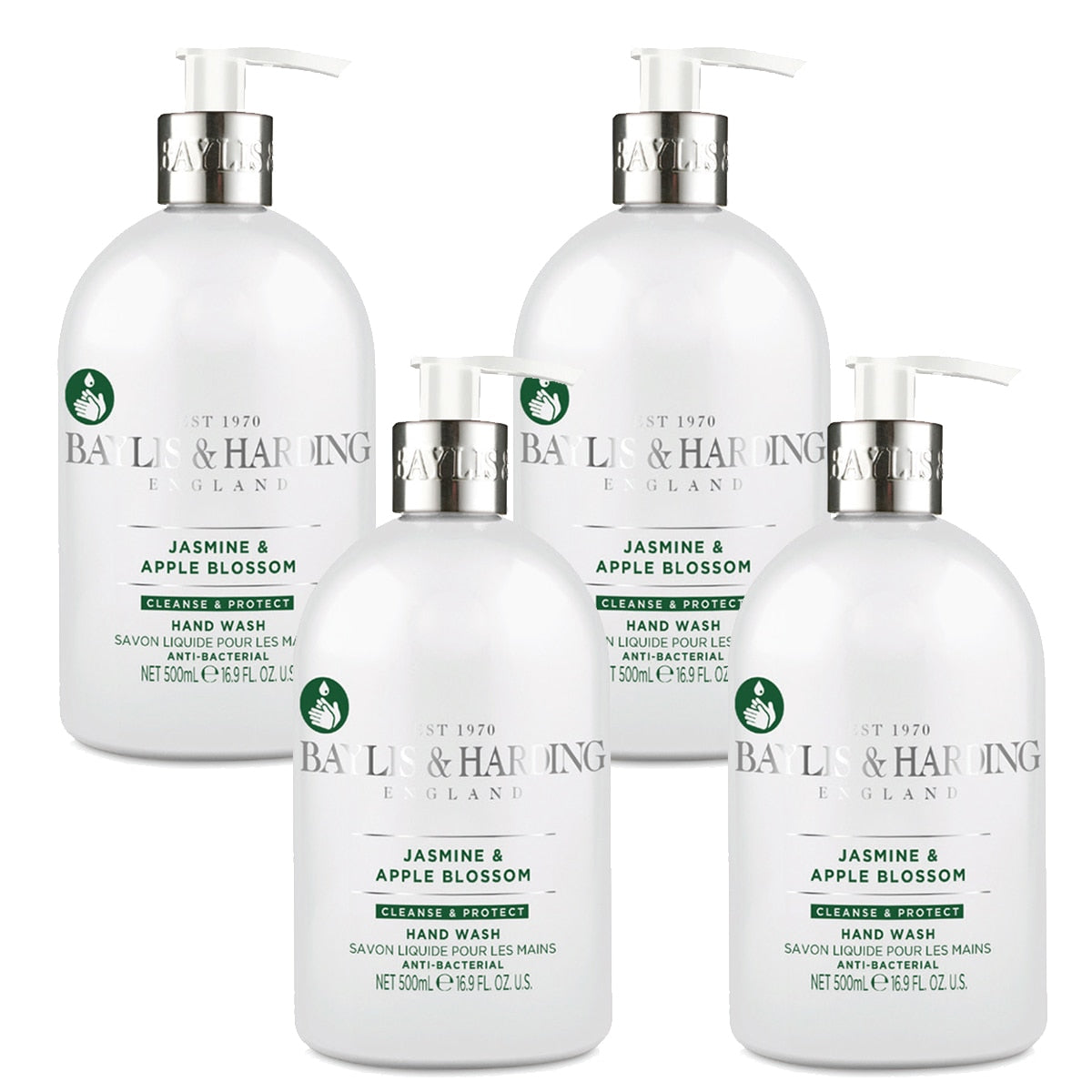 Baylis & Harding hand wash Jasmine Apple Blossom 4x500ml British product