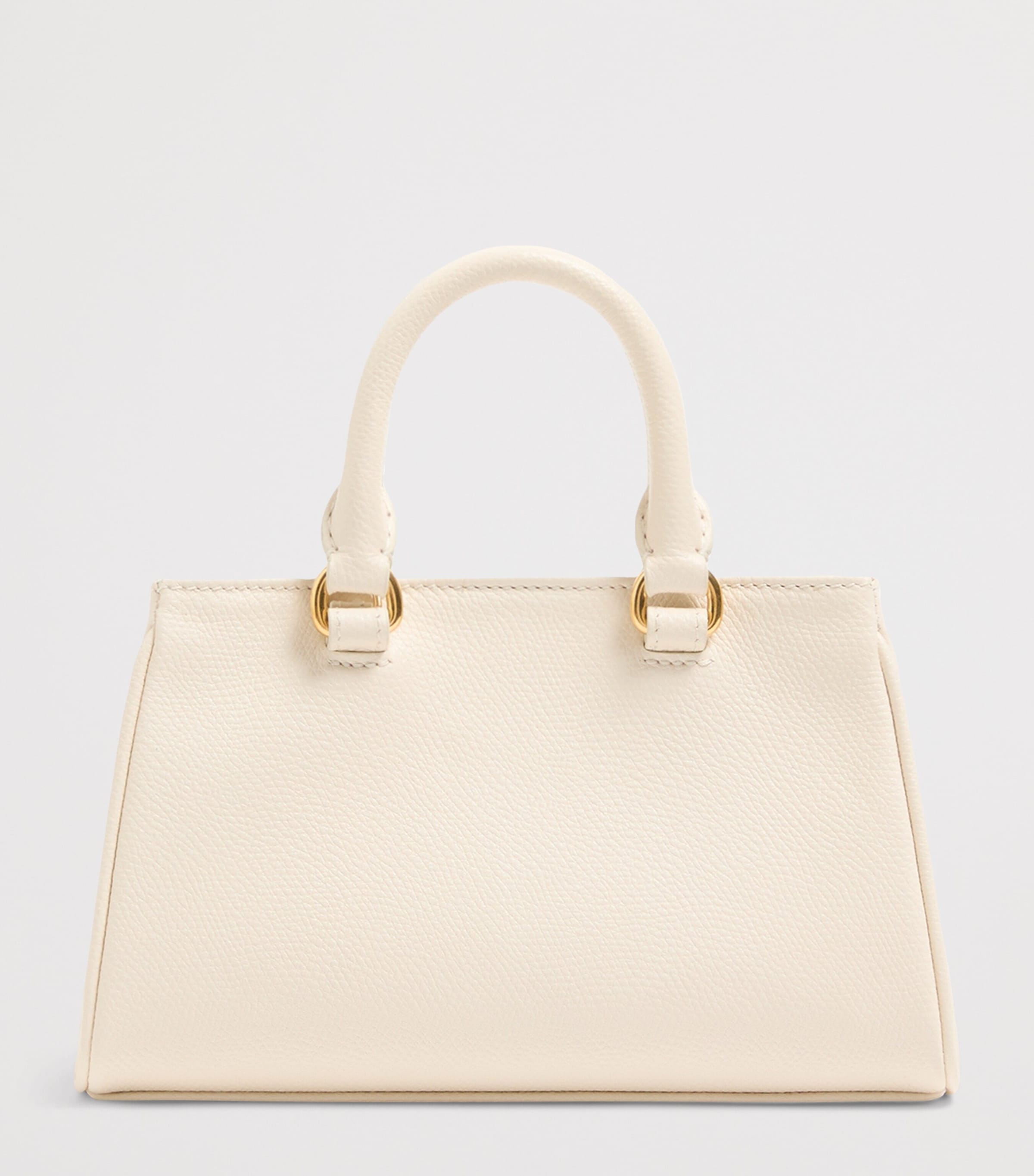 Valentino Garavani VLogo Mini-Henkeltasche aus genarbtem Leder (Britische Marke)