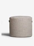 Grey pouffe with handles, imported from the UK