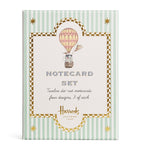 Harrods balloon notecards set of 12 with animal designs, UK version