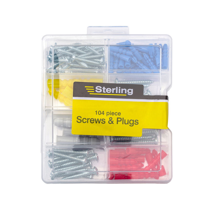 Sterling 104 piece screw & anchor set