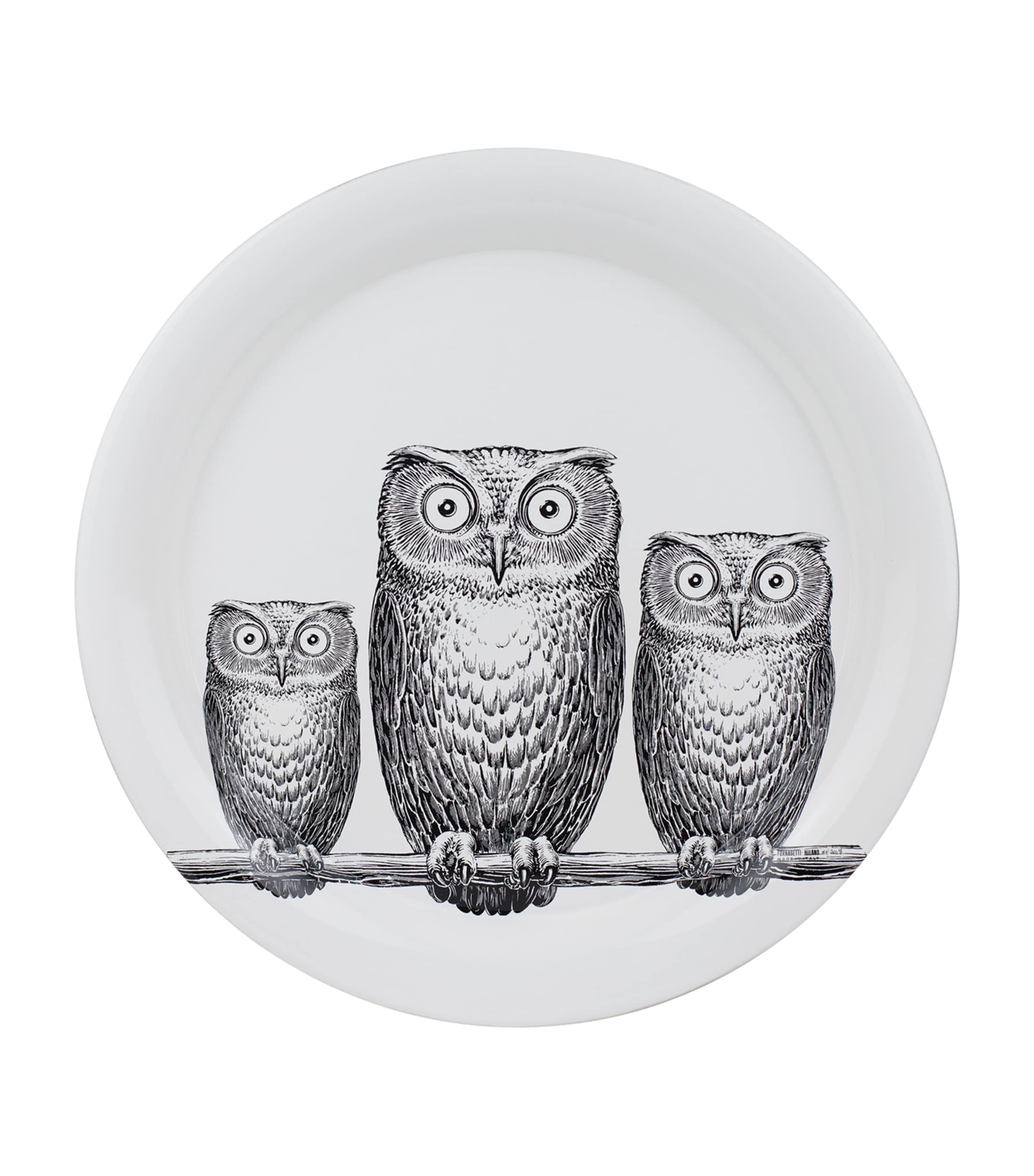 Fornasetti Civette tray 40cm - British product