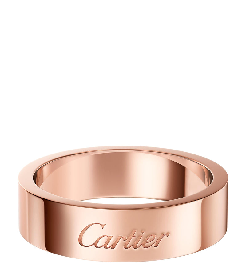 Cartier C de Cartier rose gold wedding ring 5mm (British brand)