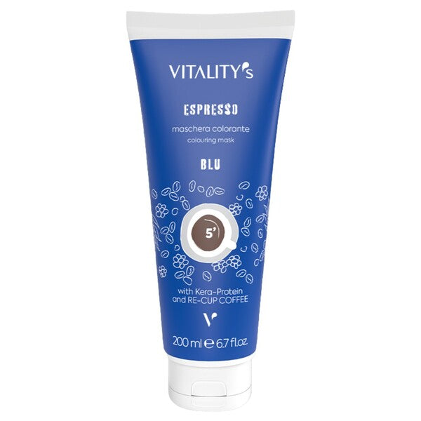 Vitalitys ESPRESSO Blue hair colouring conditioner 200ml, imported from the UK