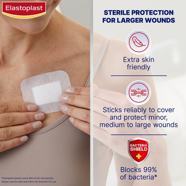 Elastoplast XL Sensitive Dressing Plasters 5s   5 per pack GOODS M&S   