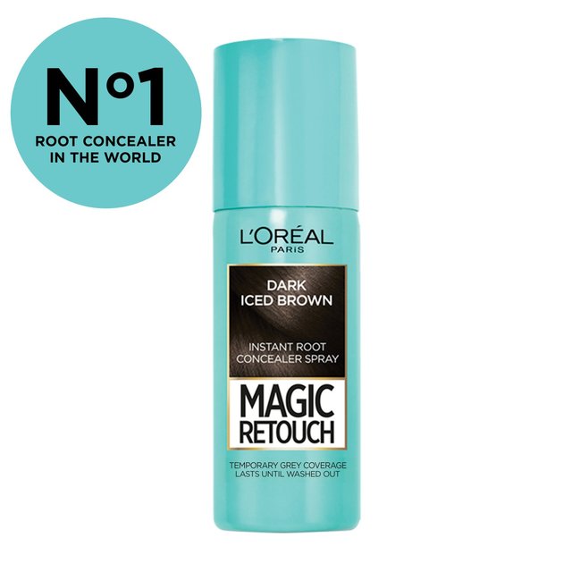 L'Oreal Paris Magic Retouch Instant Grey Root Touch Up Dark Iced Brown   75ml