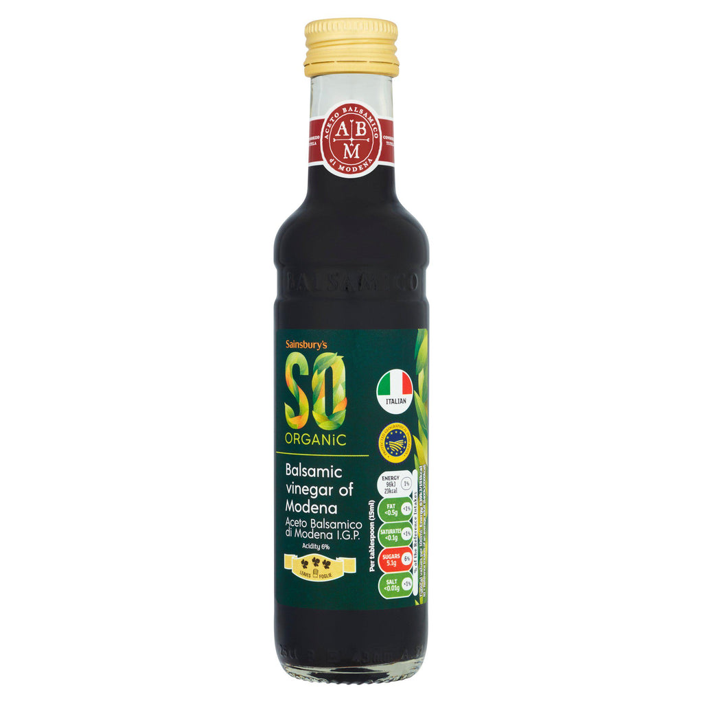 Sainsbury's Balsamic Vinegar, SO Organic 250ml