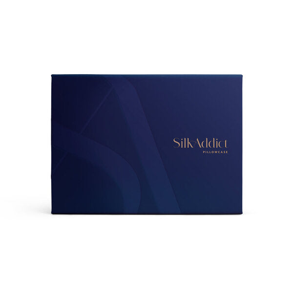 Silk Addict pillowcase twinpack navy, imported from the UK