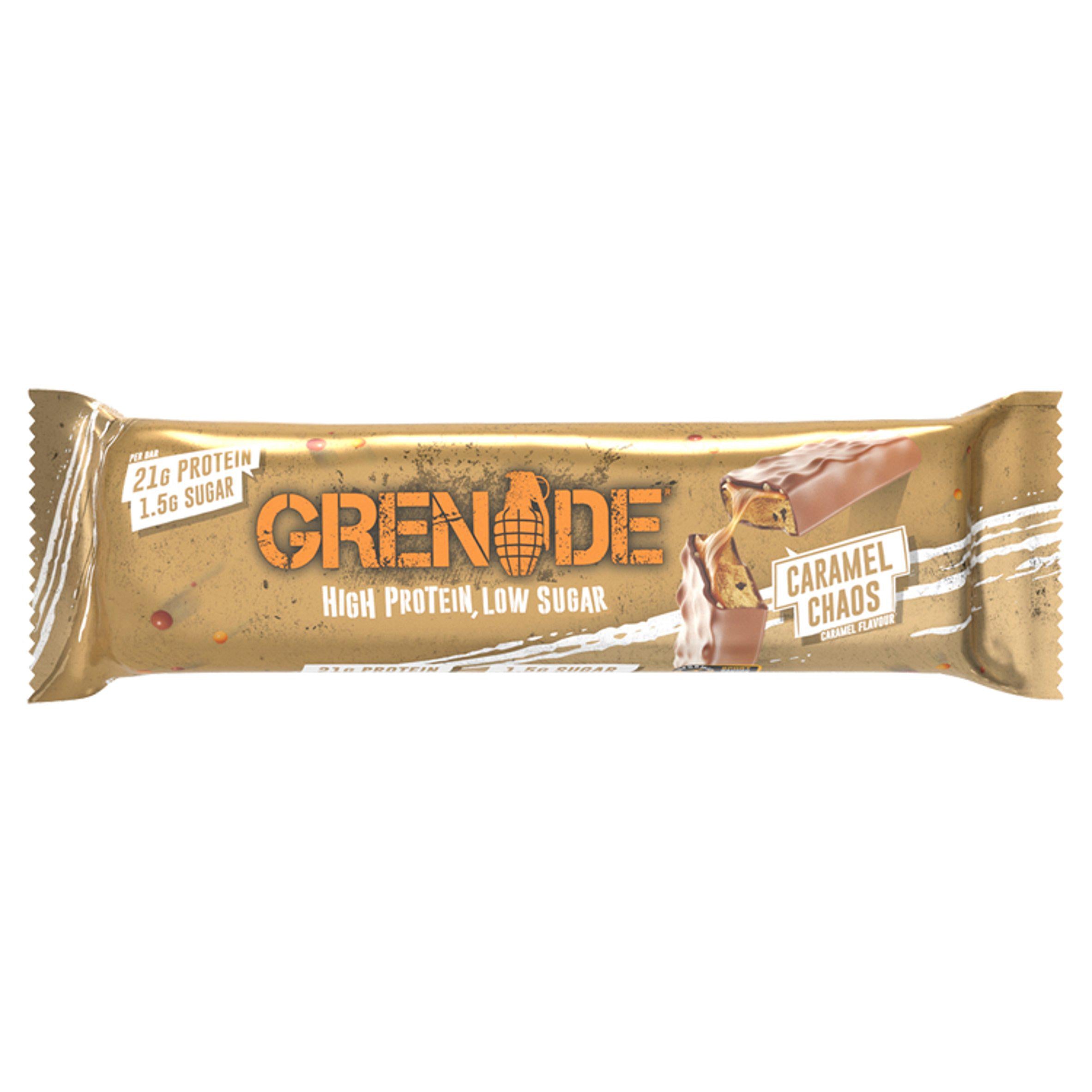 Grenade Caramel Chaos Caramel Flavour 60g GOODS Sainsburys   