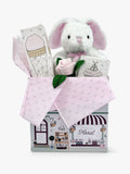 Ensemble cadeau bébé lapin rose Babyblooms, importé du Royaume-Uni