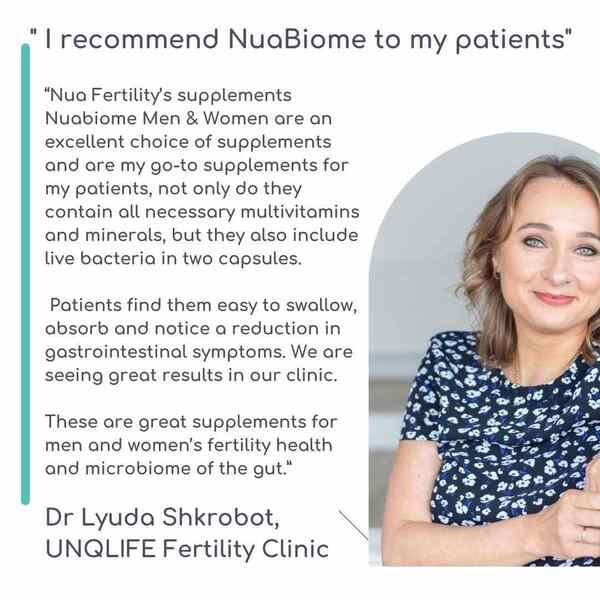 Nua Fertility NuaBiome Women - x3 Pack (180 Capsules)